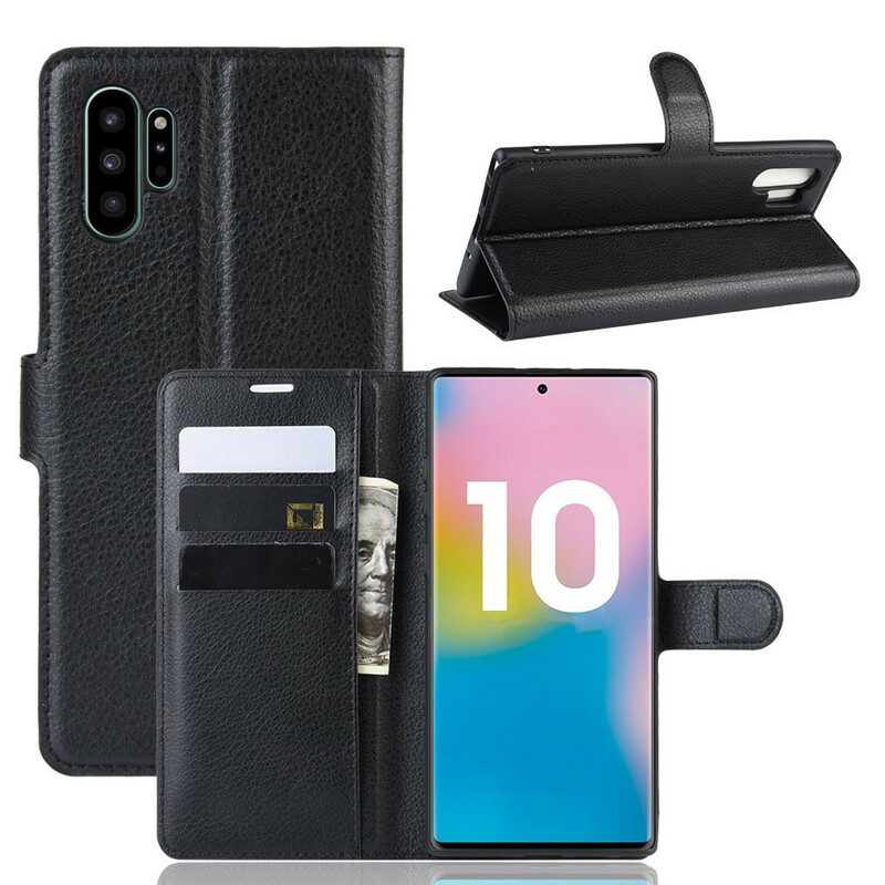 Custodia in pelle Samsung Galaxy Note 10 Plus Colori Classici