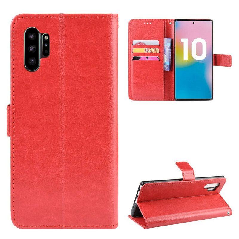 Custodia in pelle Samsung Galaxy Note 10 Plus Ecopelle Appariscente