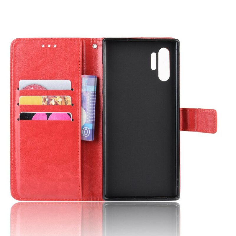 Custodia in pelle Samsung Galaxy Note 10 Plus Ecopelle Appariscente