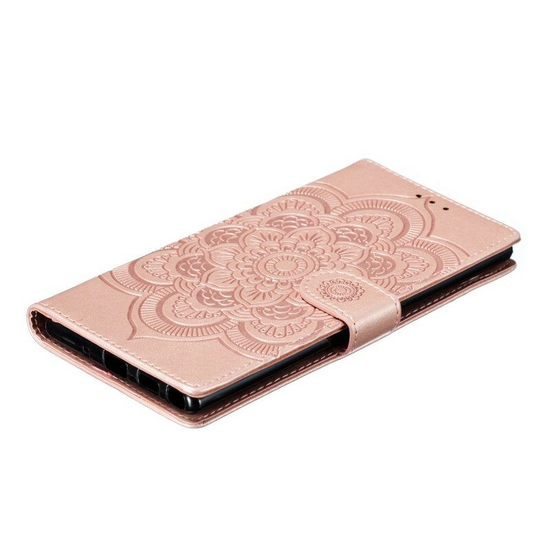 Custodia in pelle Samsung Galaxy Note 10 Plus Mandala Completo