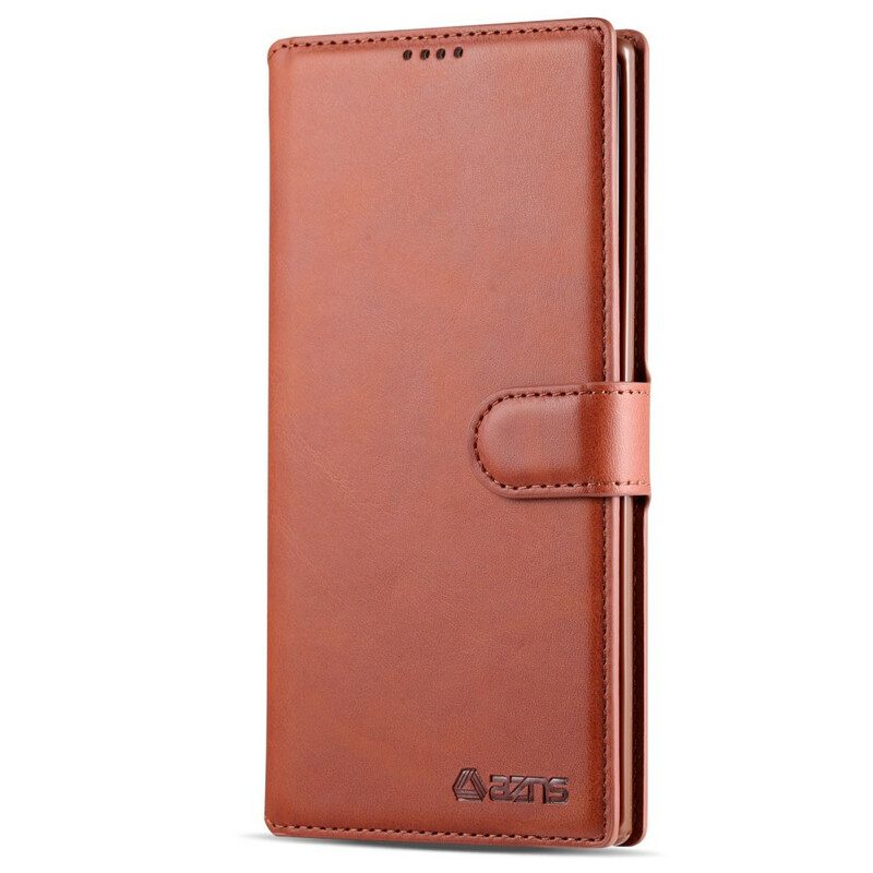 Folio Cover Samsung Galaxy Note 10 Plus Azns Retrò