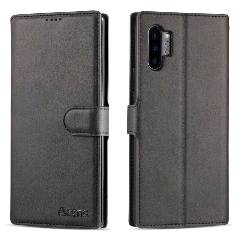 Folio Cover Samsung Galaxy Note 10 Plus Azns Retrò