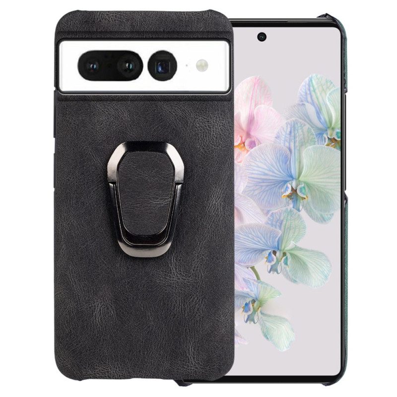 Cover Google Pixel 7 Porta Anelli Effetto Pelle