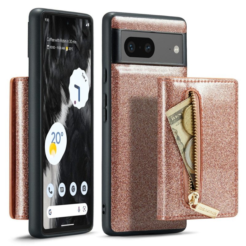 Cover Google Pixel 7 Portacarte Staccabile Glitterato