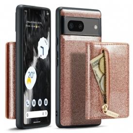 Cover Google Pixel 7 Portacarte Staccabile Glitterato