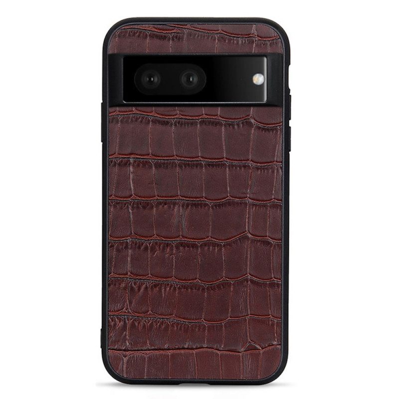 Cover Google Pixel 7 Vera Pelle Stile Coccodrillo