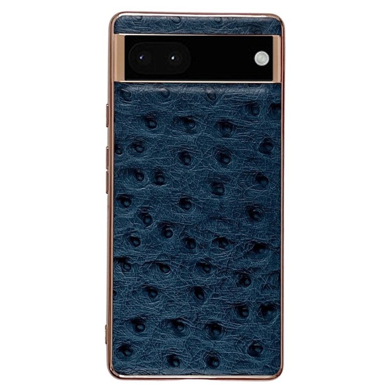 Cover Google Pixel 7 Vera Pelle Stile Struzzo