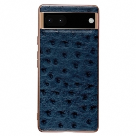 Cover Google Pixel 7 Vera Pelle Stile Struzzo