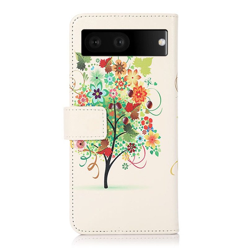 Custodia in pelle Google Pixel 7 Albero In Fiore