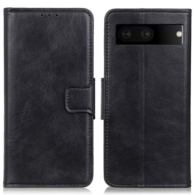 Custodia in pelle Google Pixel 7 Chiusura In Pelle Stile Reversibile