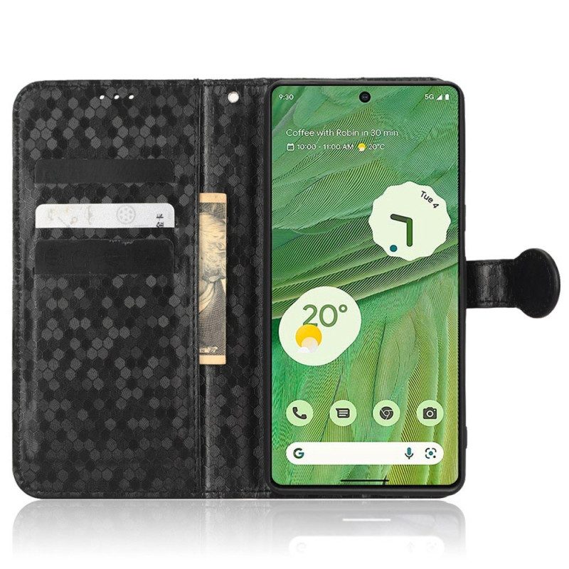 Custodia in pelle Google Pixel 7 Design Con Cinturino 3d