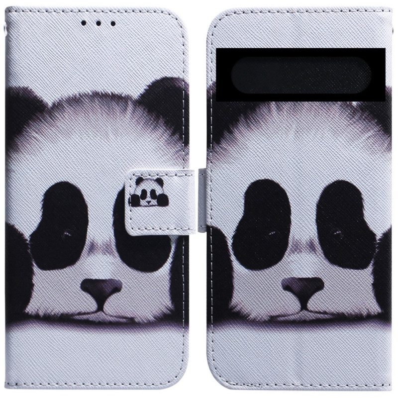 Custodia in pelle Google Pixel 7 Panda