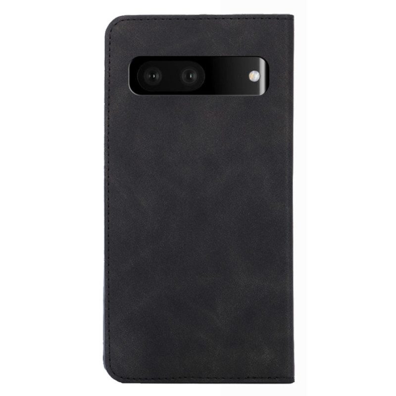 Folio Cover Google Pixel 7 Custodia in pelle Caramella