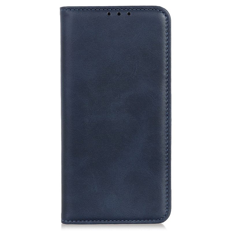 Folio Cover Google Pixel 7 Custodia in pelle Crosta Di Cuoio Classica