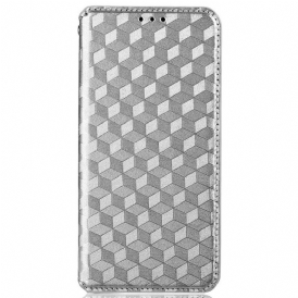 Folio Cover Google Pixel 7 Custodia in pelle Cubi 3d