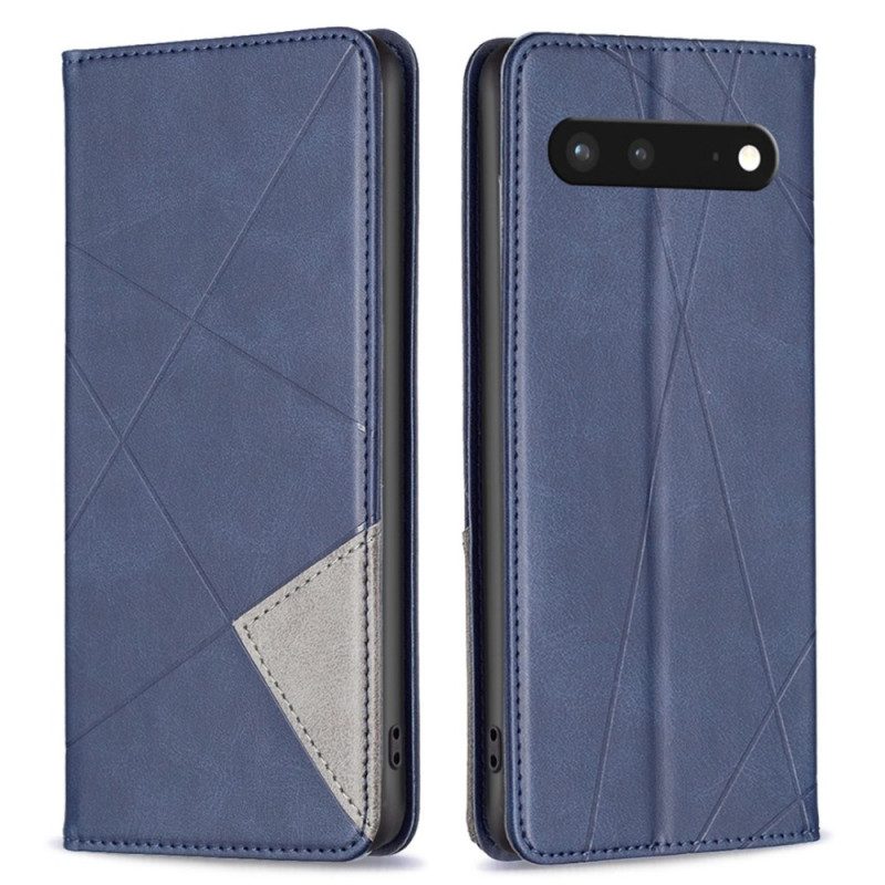 Folio Cover Google Pixel 7 Custodia in pelle Diamanti