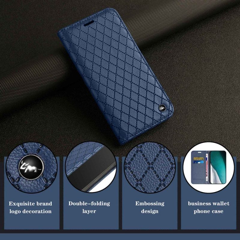 Folio Cover Google Pixel 7 Custodia in pelle Diamanti Rfid