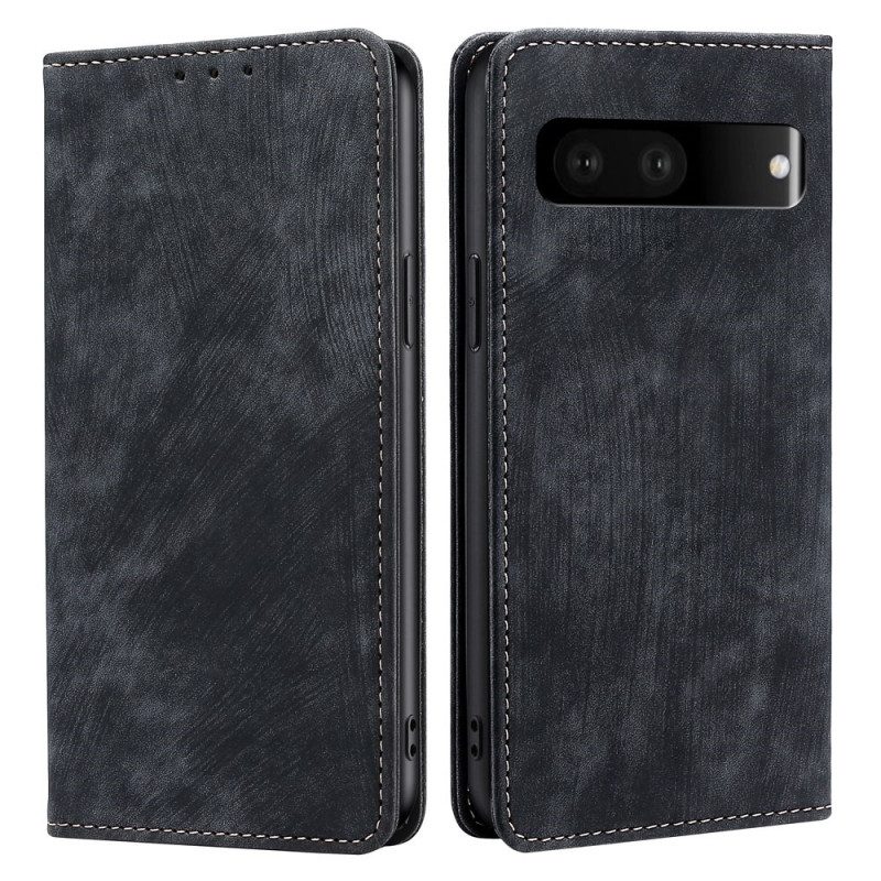 Folio Cover Google Pixel 7 Custodia in pelle Ecopelle Stilizzata