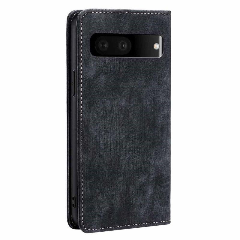 Folio Cover Google Pixel 7 Custodia in pelle Ecopelle Stilizzata