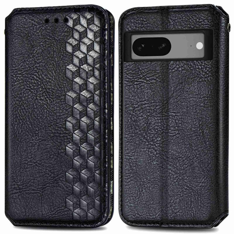 Folio Cover Google Pixel 7 Custodia in pelle Modello 3d