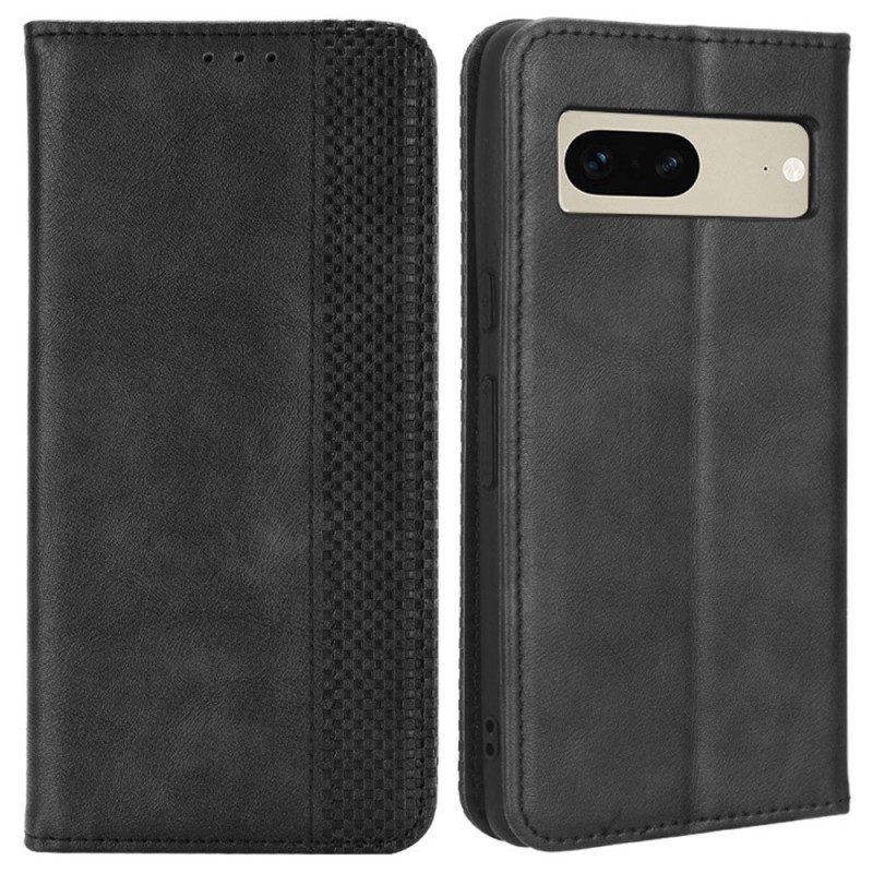 Folio Cover Google Pixel 7 Custodia in pelle Stilizzato