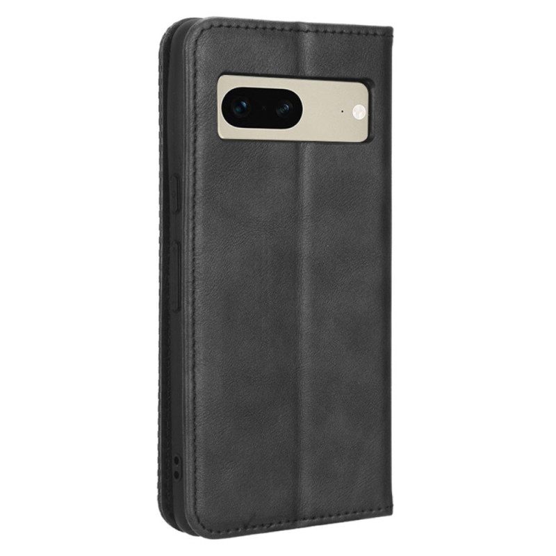 Folio Cover Google Pixel 7 Custodia in pelle Stilizzato