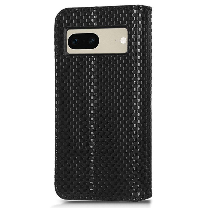 Folio Cover Google Pixel 7 Custodia in pelle Strutturato