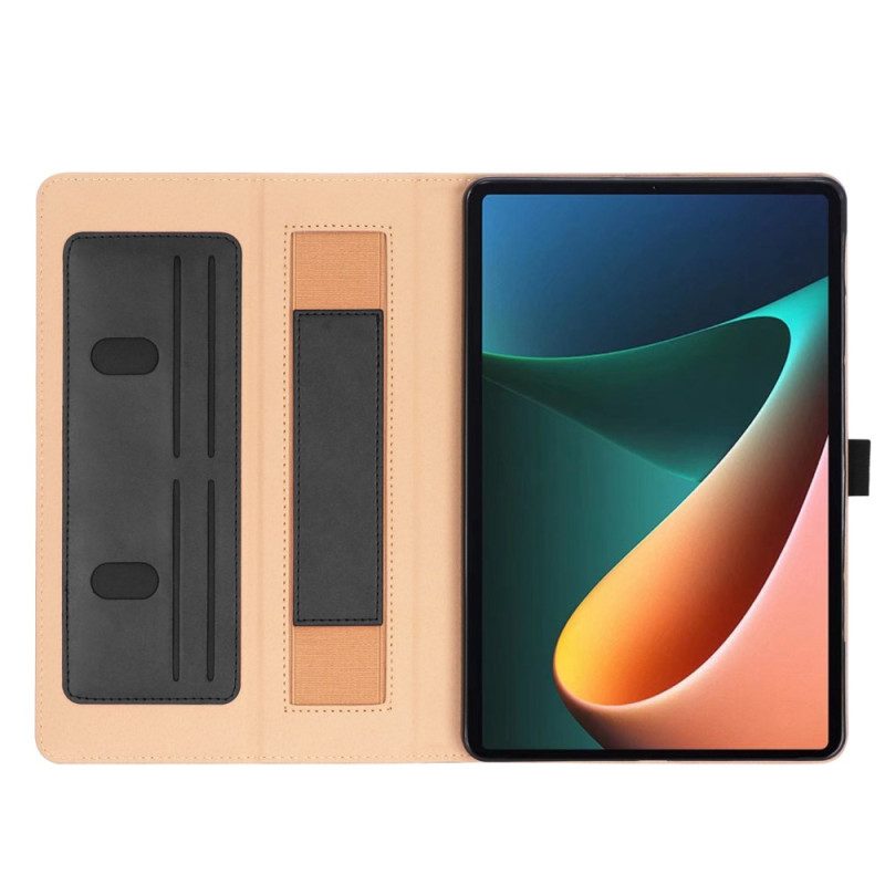 Folio Cover Xiaomi Pad 5 Affari In Pelle Stile