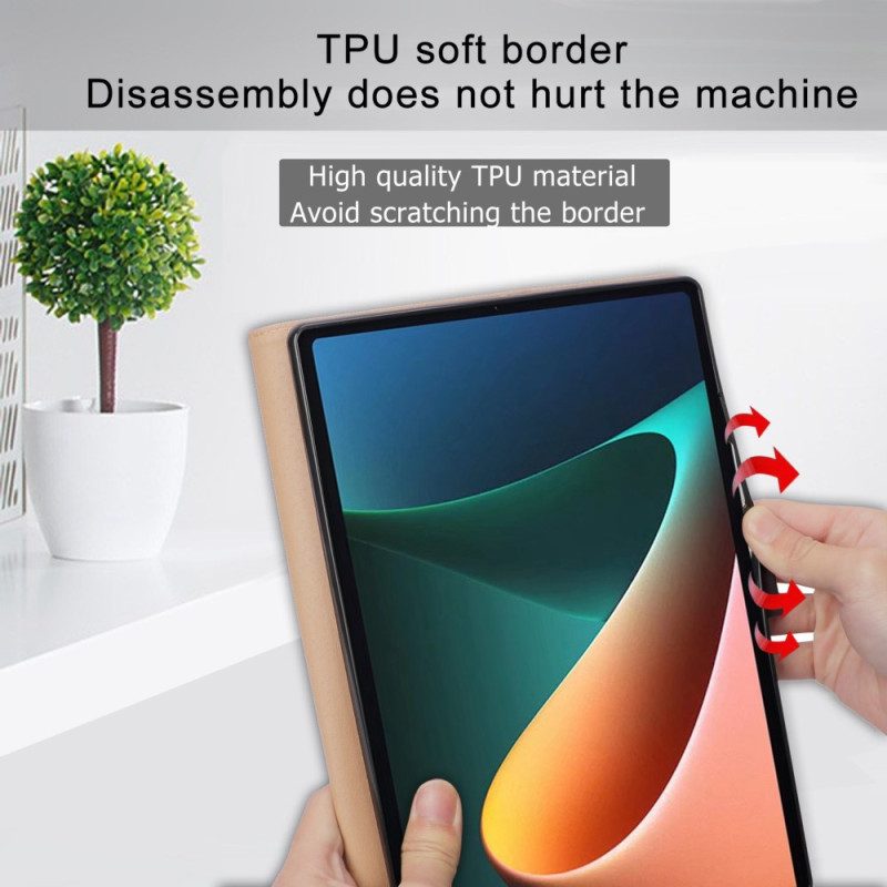 Folio Cover Xiaomi Pad 5 Affari In Pelle Stile