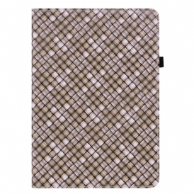 Folio Cover Xiaomi Pad 5 Modello Di Tessitura Colorata In Ecopelle