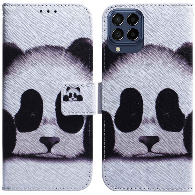 Custodia in pelle Samsung Galaxy M33 5G Panda