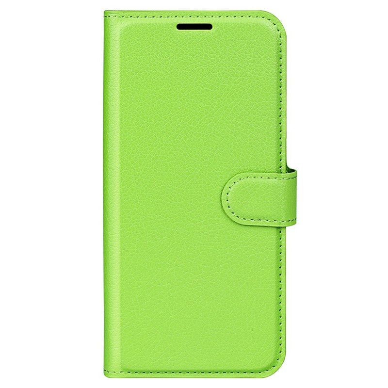 Custodia in pelle Samsung Galaxy M33 5G Stile In Pelle Litchi