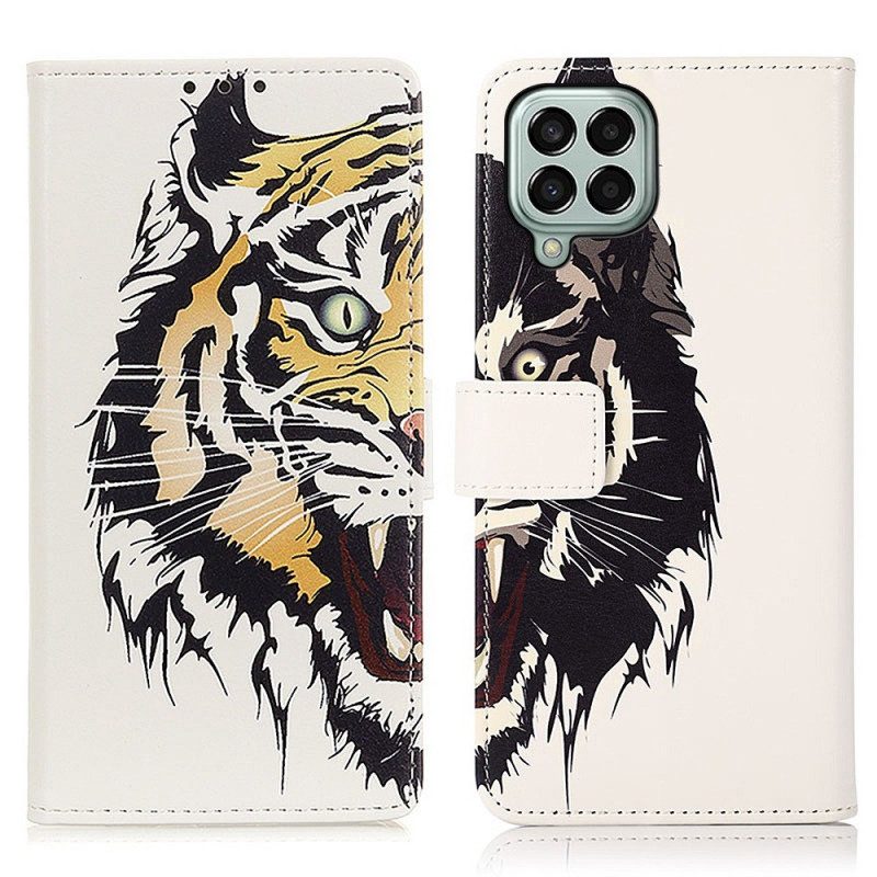 Custodia in pelle Samsung Galaxy M33 5G Tigre Feroce