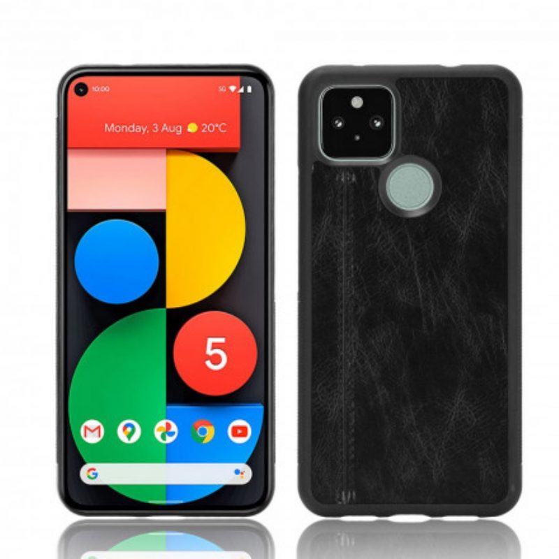 Cover Google Pixel 5 Effetto Pelle Couture