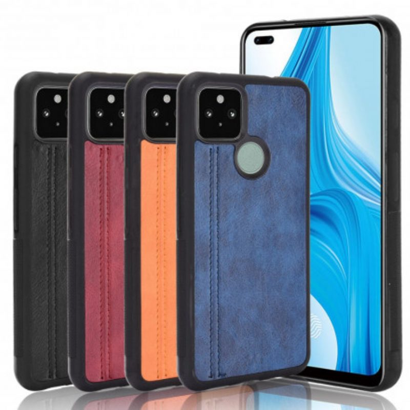 Cover Google Pixel 5 Effetto Pelle Couture