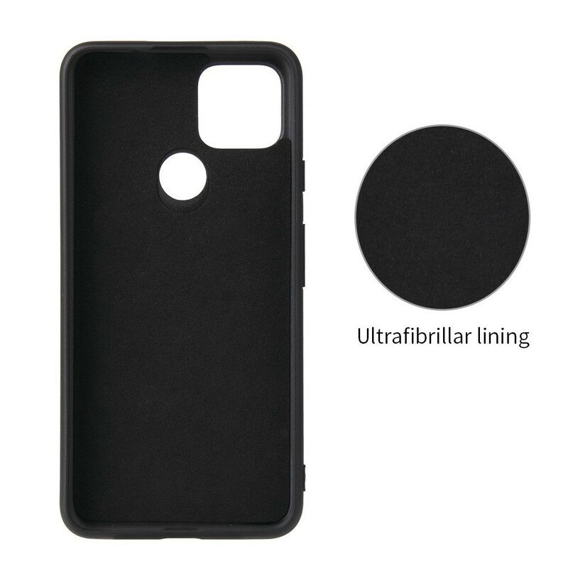 Cover Google Pixel 5 Supporto Anello In Fibra Di Carbonio