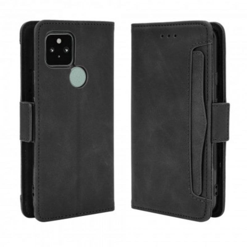 Custodia in pelle Google Pixel 5 Classe Premier Multi-carta