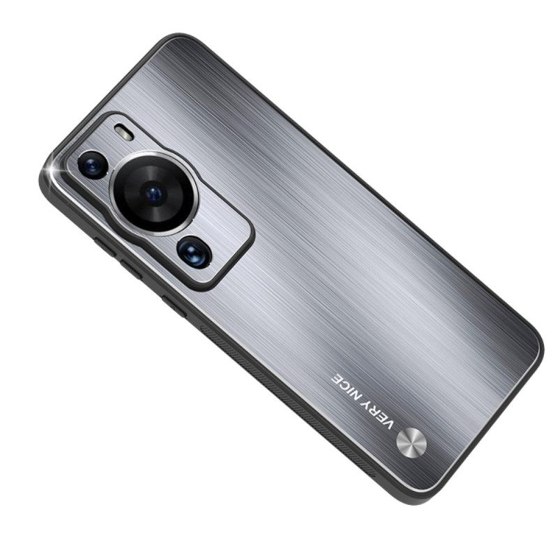 Cover Huawei P60 Pro Alluminio Spazzolato