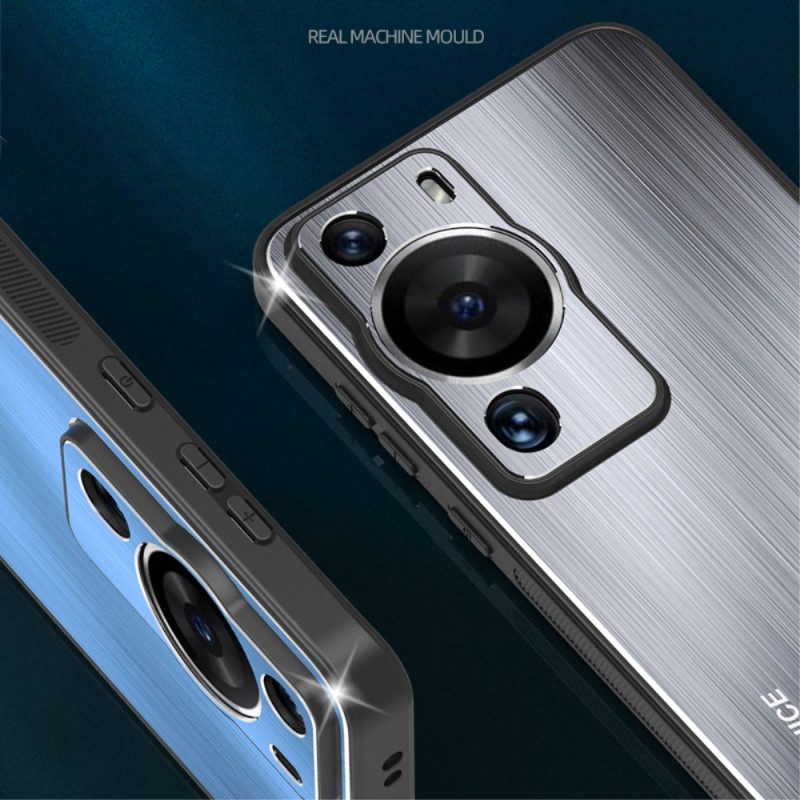 Cover Huawei P60 Pro Alluminio Spazzolato