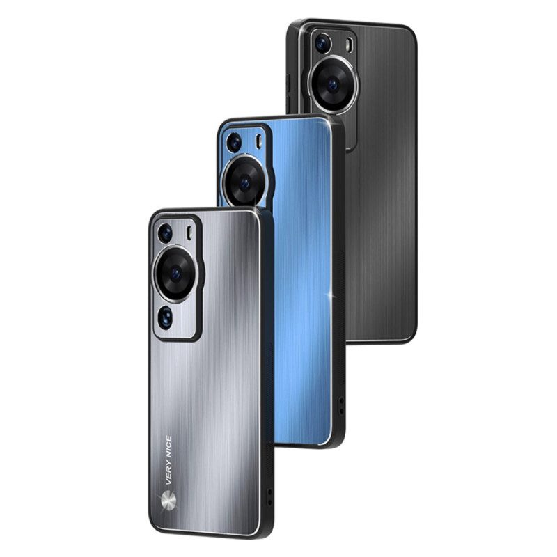 Cover Huawei P60 Pro Alluminio Spazzolato