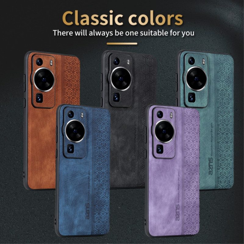 Cover Huawei P60 Pro Azns Effetto Pelle