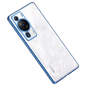 Cover Huawei P60 Pro Bordi In Metallo Trasparente Stile Sulada