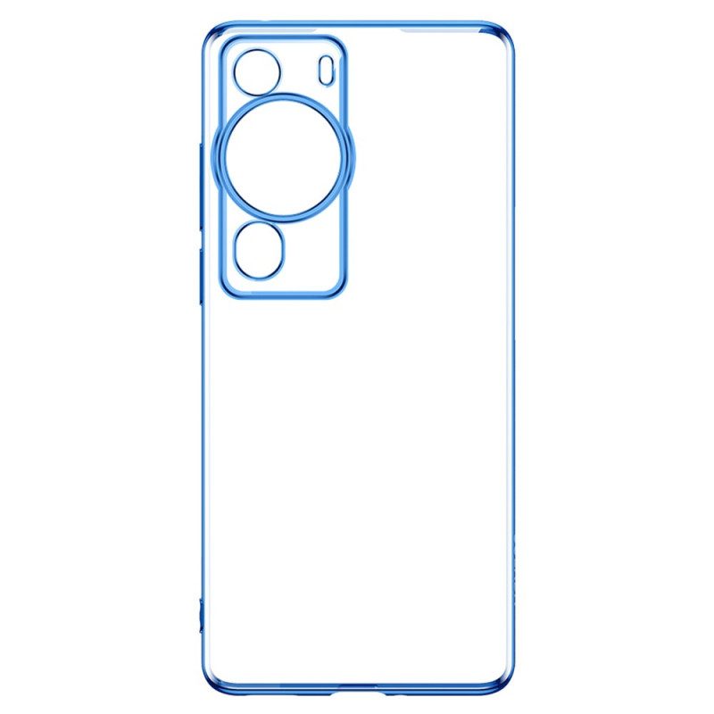 Cover Huawei P60 Pro Bordi In Metallo Trasparente Stile Sulada