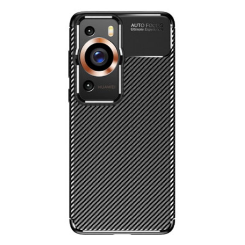 Cover Huawei P60 Pro Fibra Di Carbonio Flessibile