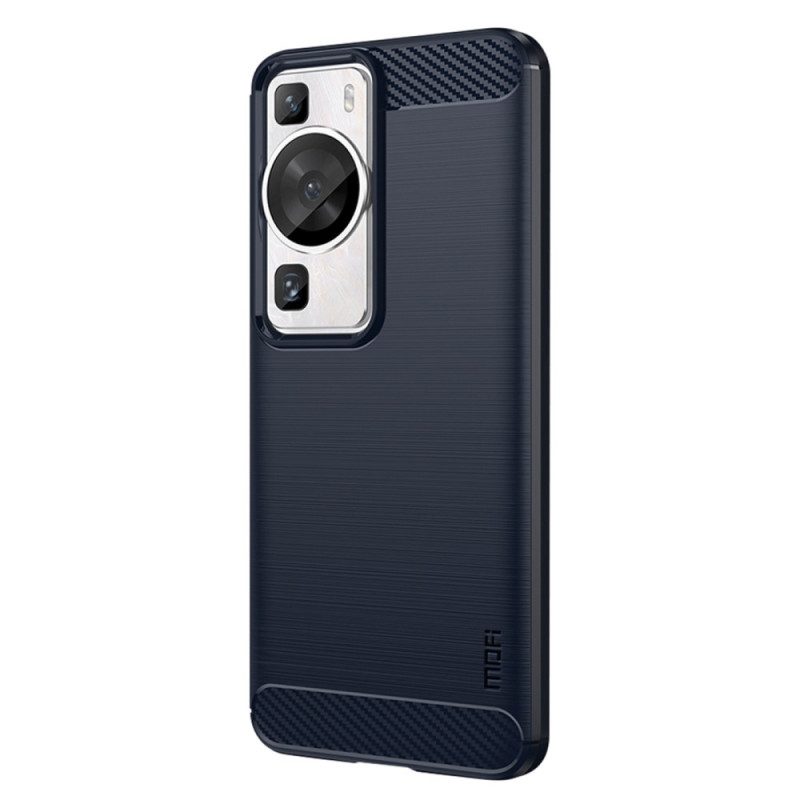 Cover Huawei P60 Pro Fibra Di Carbonio Spazzolata Mofi