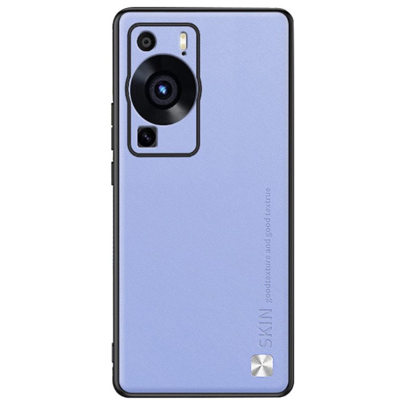 Cover Huawei P60 Pro Pelle In Finta Pelle