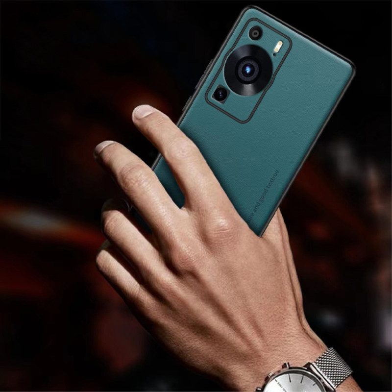 Cover Huawei P60 Pro Pelle In Finta Pelle