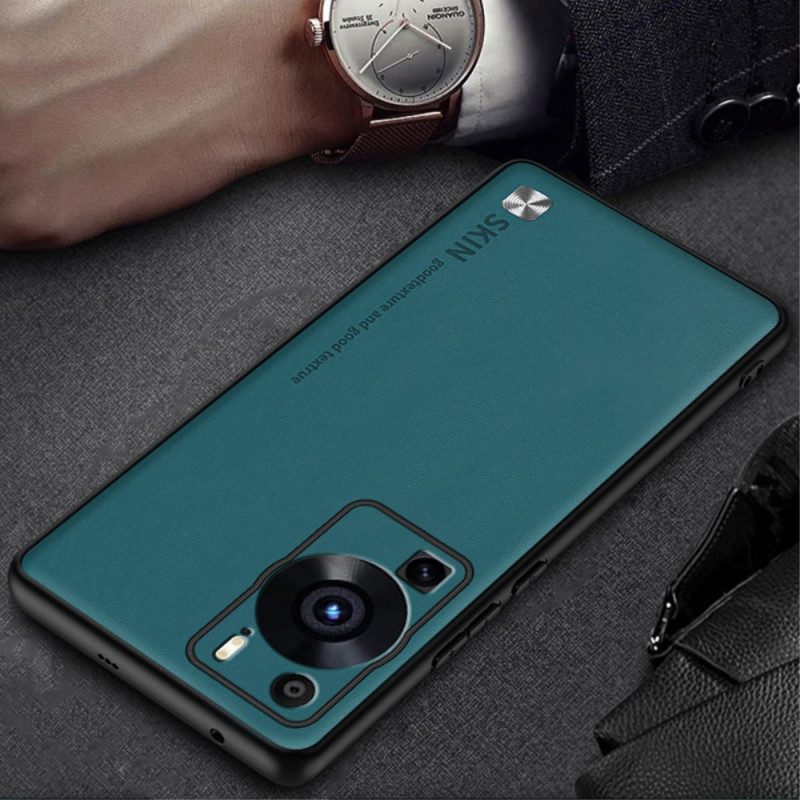 Cover Huawei P60 Pro Pelle In Finta Pelle