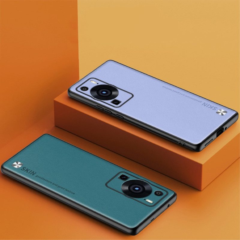 Cover Huawei P60 Pro Pelle In Finta Pelle