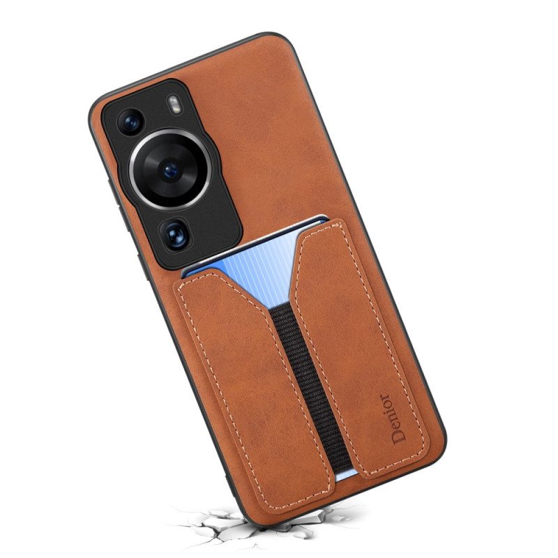 Cover Huawei P60 Pro Portacarte Elastico Denior